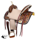 New! Double T Primrose Barrel Style Saddle - 13 Inch 7 inch full bar - Country Scene Saddlery and Pet Supplies