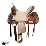 New! Double T Primrose Barrel Style Saddle - 13 Inch 7 inch full bar - Country Scene Saddlery and Pet Supplies