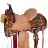 New! Double T Ranchland Rose Roper Style Saddle - 15 Inch - Country Scene Saddlery and Pet Supplies