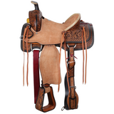 New! Double T Ranchland Rose Roper Style Saddle - 15 Inch - Country Scene Saddlery and Pet Supplies