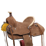 New! Double T Rawhide Wrangler Roper Style Saddle - 12 Inch Barrel