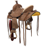 New! Double T Rawhide Wrangler Roper Style Saddle - 12 Inch Barrel