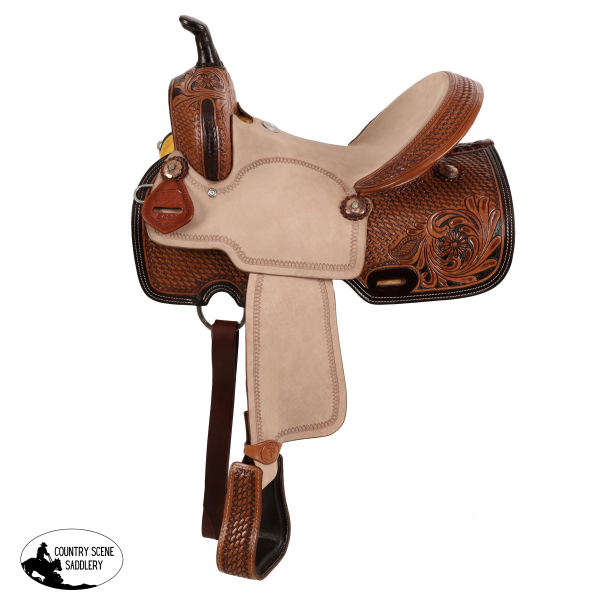 New! Double T Savannah Barrel Style Saddle - 15 Inch Western