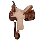 New! Double T Savannah Barrel Style Saddle - 15 Inch Western