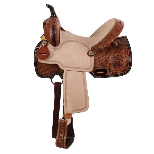 New! Double T Savannah Barrel Style Saddle - 15 Inch Western