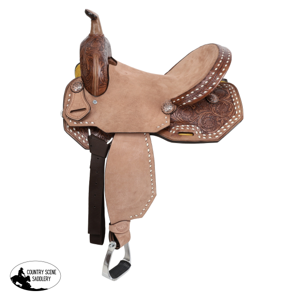 New! Double T Sedona Spinal Relief Barrel Style Saddle - 14 15 Inch