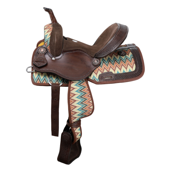 New! Double T Shockwave Barrel Style Saddle - 12 Inch 12inch Western Saddles
