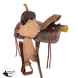 New! Double T Sunflower Trails Barrel Saddle - 15 Inch Youth Saddles