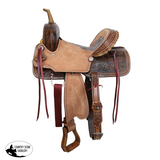 New! Double T Sunflower Trails Barrel Saddle - 15 Inch - Country Scene Saddlery and Pet Supplies