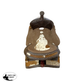 New! Double T Wild West Floral Roughout Barrel Saddle - 15 Inch - Horse Tack