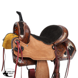 New! Double T Wildhide Series Alma Barrel Style Saddle - 15 Inch - Country Scene Saddlery and Pet Supplies