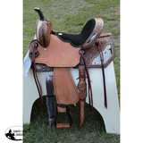 New! Double T Wildhide Series Alma Barrel Style Saddle - 15 Inch - Country Scene Saddlery and Pet Supplies