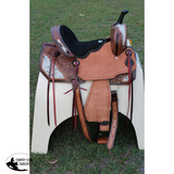 New! Double T Wildhide Series Alma Barrel Style Saddle - 15 Inch - Country Scene Saddlery and Pet Supplies