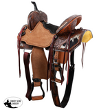 New! Double T Wildhide Series Alma Barrel Style Saddle - 15 Inch - Country Scene Saddlery and Pet Supplies