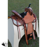 New! Double T Wildhide Series Alma Barrel Style Saddle - 15 Inch - Country Scene Saddlery and Pet Supplies
