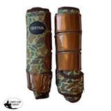 New! DUCK HUNT WITH SPARKLE VELCRO SPLINT BOOTS (PAIR) - MEDIUM / FRONT - Splint Boots
