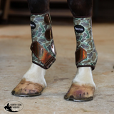 New! DUCK HUNT WITH SPARKLE VELCRO SPLINT BOOTS (PAIR) - MEDIUM / FRONT - Splint Boots