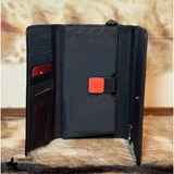 New! Dusty Aztec Wallet / BLACK Handbags and Wallets » Cross Body Purses