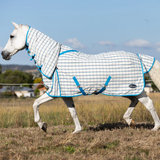 Earlwood Ripstop Combo White-Turquoise Horse Blankets & Sheets