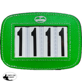 New! Equestrian Australia Stallion Hamag™ Leather Bridle Number Holders (Pair) - Stallion Discs