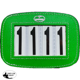 New! Equestrian Australia Stallion Hamag™ Leather Saddle Cloth Number Holders (Pair) - Stallion Discs