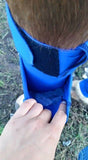 EQUINE ICE COMPRESSION SOCK - BLUE . - Country Scene Saddlery and Pet Supplies