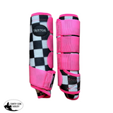 New! New! FINISH LINE & HOT PINK SPLINT BOOTS (PAIR) MEDIUM / FRONT Splint Boots