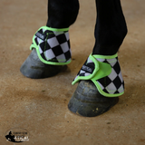 New! FINISH LINE & LIME BELL BOOTS MEDIUM / FRONT Splint Boots