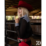 New! FINISH LINE SATIN MESH PERFORMANCE RODEO SHIRT Western Style