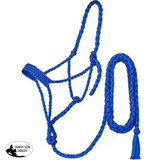 New! Flat Nose Mule Tape Halters Full/Cob / Navy Blue Horse Halters