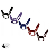 New! Fleece Covered Nylon halter with crown adjustment and throat snap - Country Scene Saddlery and Pet Supplies