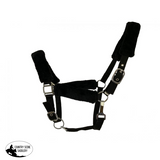 New! Fleece Covered Nylon halter with crown adjustment and throat snap - Country Scene Saddlery and Pet Supplies