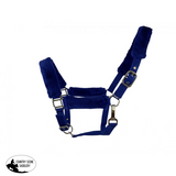 New! Fleece Covered Nylon halter with crown adjustment and throat snap - Country Scene Saddlery and Pet Supplies