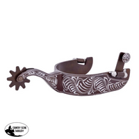 Floral Engraved Show Spurs Medium Western Spurs