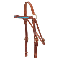 New! Fort Worth Barcoo Bridle W/Turquoise 3/4″