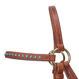 New! Fort Worth Barcoo Bridle w/Turquoise Stone - Country Scene Saddlery and Pet Supplies