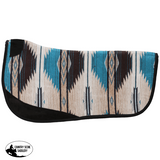 New! Fort Worth Barrel Race Contoured Saddle Pad - 28" x 28" Teal - Country Scene Saddlery and Pet Supplies