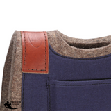 New! Fort Worth Canvas Shim Pad w/Spine - Navy 30" x 30" - Country Scene Saddlery and Pet Supplies