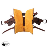 New! Fort Worth Cowhorse Rough Out Saddle - Chocolate - Country Scene Saddlery and Pet Supplies