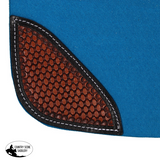 New! Fort Worth Feather Tooled Felt Saddle Pad - 30" x 30" - Country Scene Saddlery and Pet Supplies