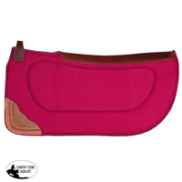 Fort Worth Felt Barrel Saddle Pad With Contoured Built Up | Hot Pink 30’ X Build Up Pad