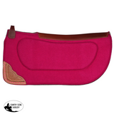 Fort Worth Felt Barrel Saddle Pad With Contoured Built Up | Hot Pink 30’ X Build Up Pad