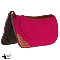 Fort Worth Felt Barrel Saddle Pad With Contoured Built Up | Hot Pink 30’ X Build Up Pad