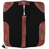 New! Fort Worth Floral Tooled Felt Saddle Pad - 32’’ x 30’’ Western