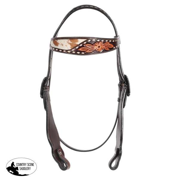 New! Fort Worth Halona Headstall Cowhide Full/cob double-stitched-harness-leather-futurity-knot-brid