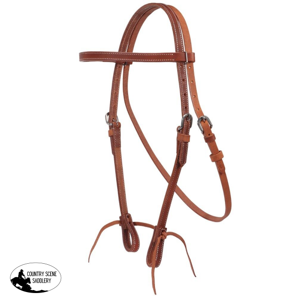 New! Fort Worth Harness Work Headstall Water Tie Ends Full Western Bridle