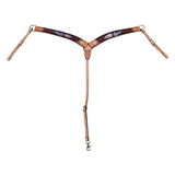 Fort Worth Pink Apache Breastcollar. - Country Scene Saddlery and Pet Supplies