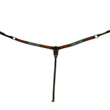 Fort Worth Turquoise Beaded Breastcollar - Country Scene Saddlery and Pet Supplies