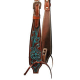 Fort Worth Turquoise Flower One Ear Headstall - Country Scene Saddlery and Pet Supplies