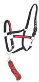 Full Size adjustable nylon halter with 10ft lead. - Country Scene Saddlery and Pet Supplies